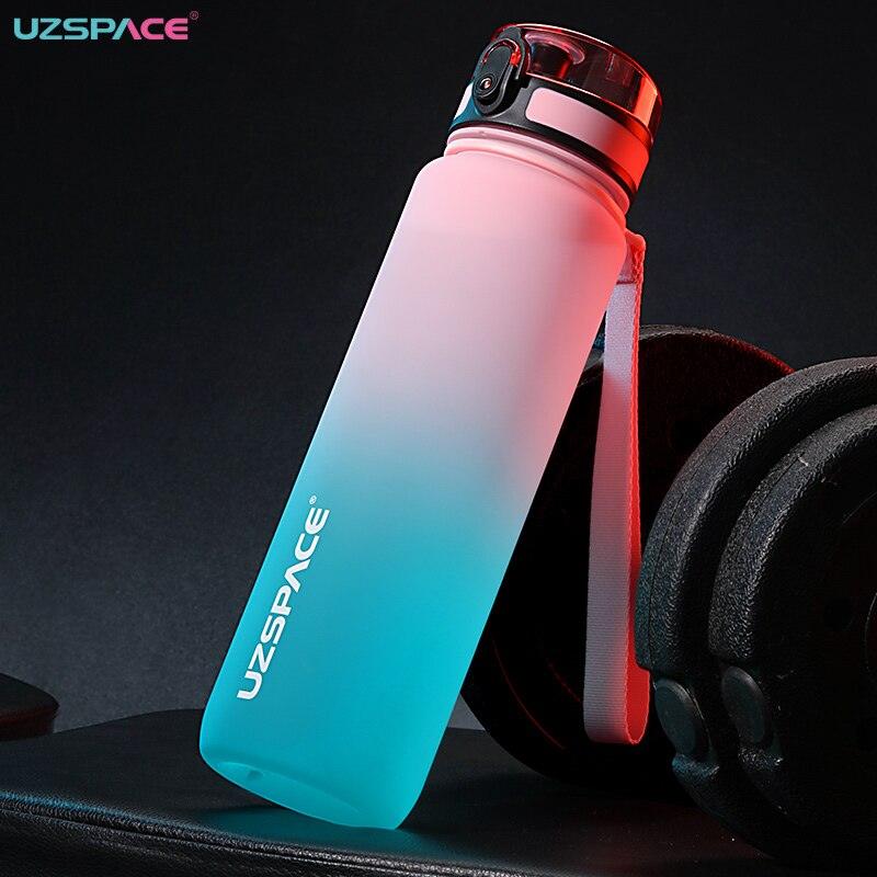 500/1000ml Sport Water Bottle BPA Free With Bounce Lid Time Marker Leak-proof Frosted Plastic Cup for Outdoor Fitness Gym  Motivational Sports Water Bottle with Time Marker Leakproof Drinking Bottle for Fitness Gym Outdoor Cycling Running Hiking